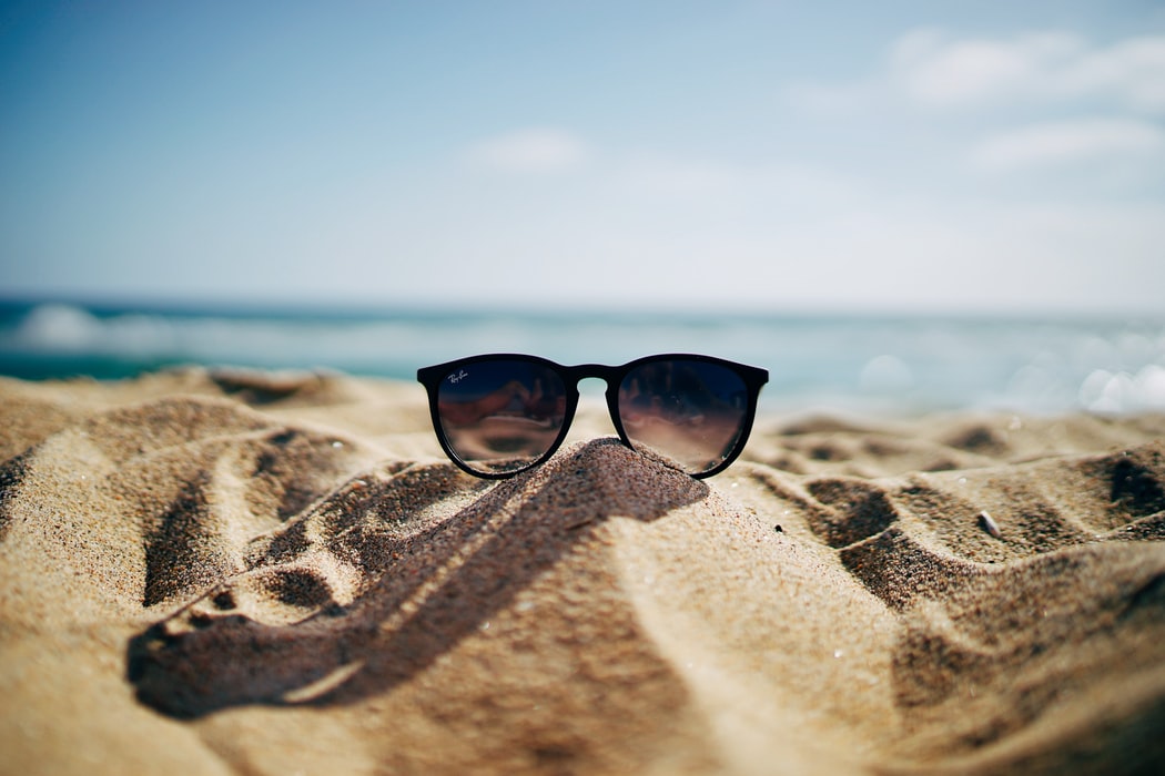 Glasses at the beach